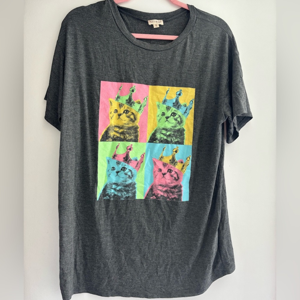 Hem & Thread Charcoal Gray Top